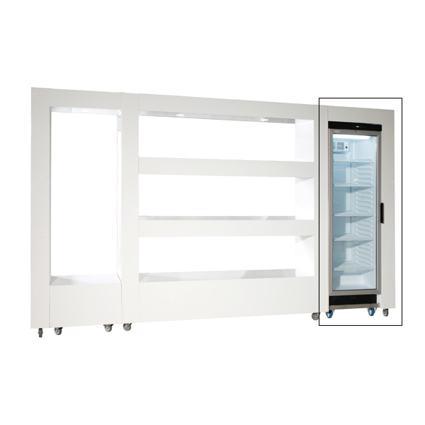 Anbaurahmen Design Regal für Kühlschrank mieten