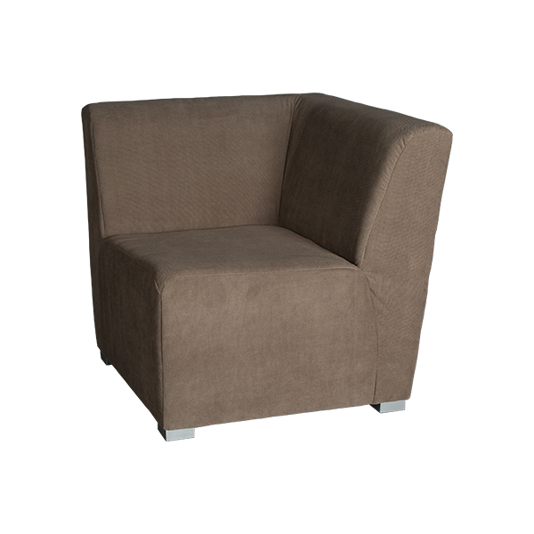 Sessel Montreal Eckelement Stoff taupe mieten