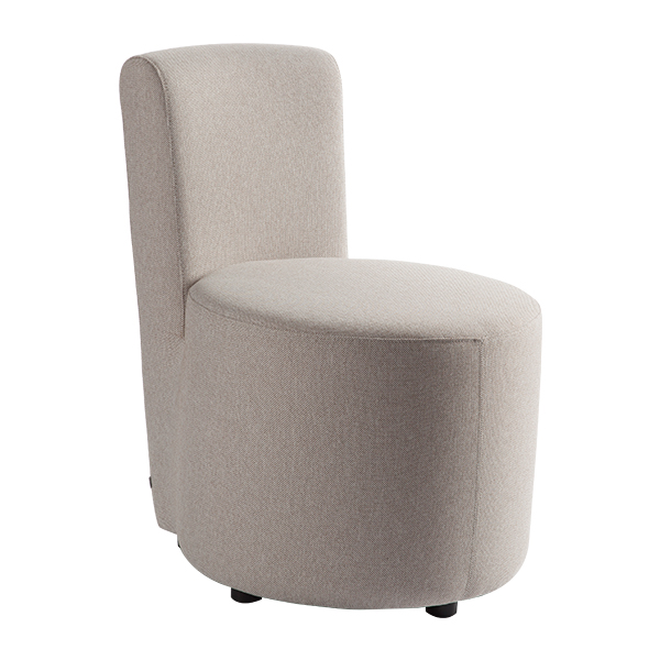 Sessel Ovo mit schmaler Rückenlehne grau/beige mieten