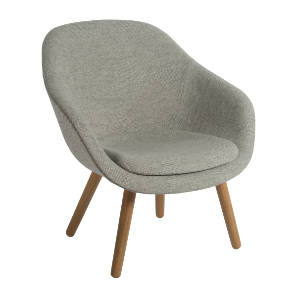 Sessel About a Lounge AAL 82 gepolstert grau/eiche mieten
