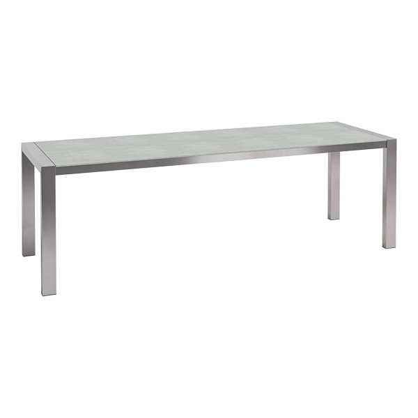 Dinnertisch Algarve Edelstahl/Beton L240*B80*H75 cm mieten