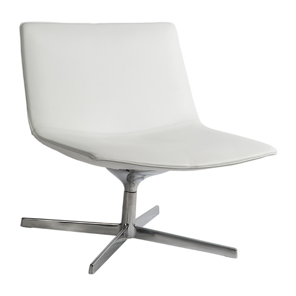 Loungesessel Catifa 60 4-Ways weiß Leder mieten