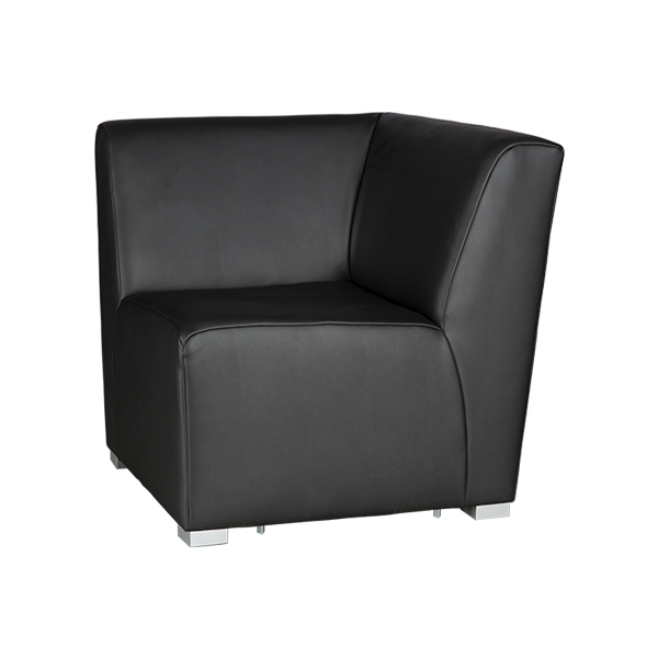 Sessel Eckelement Barbados schwarz B70*T70*H70 SH41 cm mieten