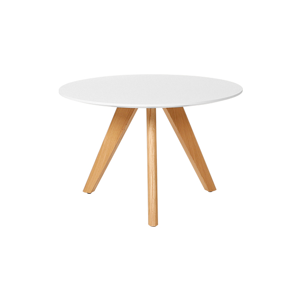 Loungetisch Halmstad mit weißer Platte Ø70*H45 cm mieten