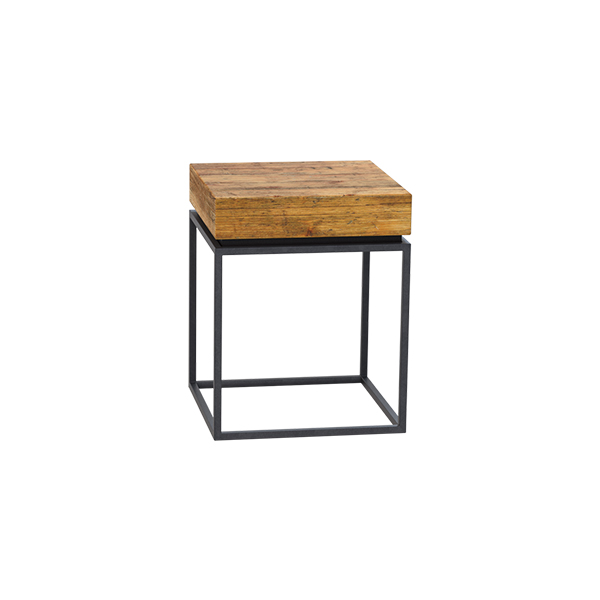 Zinzo coffee table schwarz mit Massif Bornholm 40*40*H50 cm mieten