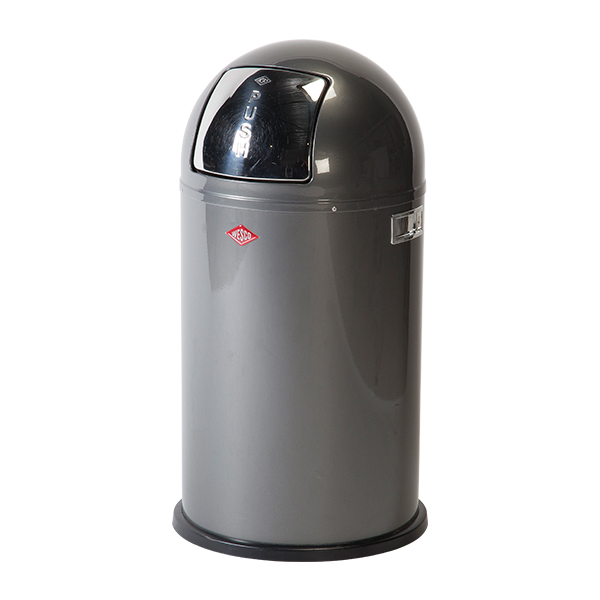 Abfallsammler Pushboy graphit 50 ltr Ø40 H76 cm mieten