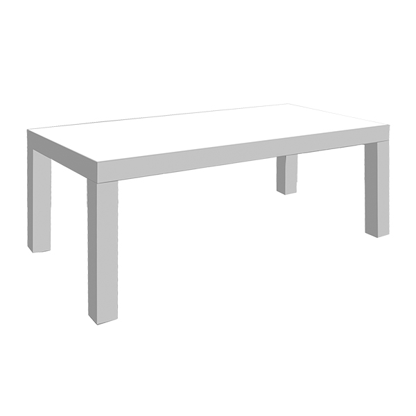 Dinner-Leuchttisch silbergrau L180*B90*H76 cm mieten