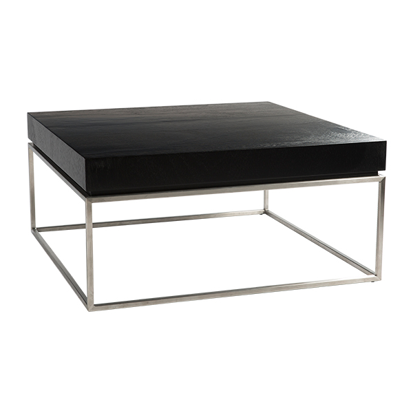 Zinzo Table mit Massif schwarz L84*B84*H40 cm mieten