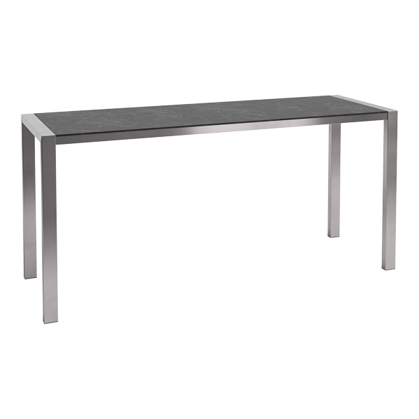 Stehtisch Algarve Edelstahl/Volterra schwarz L240*B80*H110cm mieten