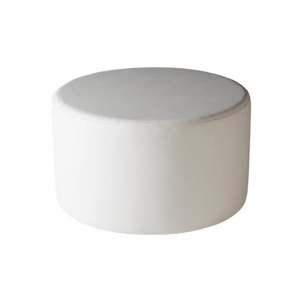 Lounge-Hocker Hollywood weiß Ø70 H41 cm mieten
