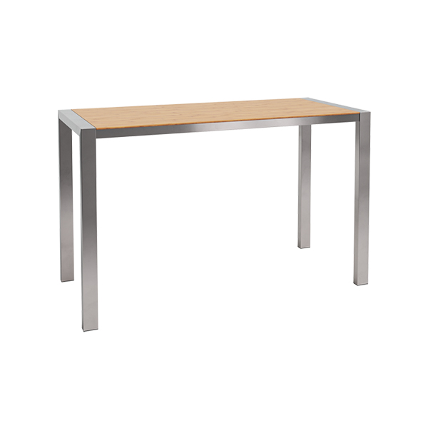 Stehtisch Algarve Edelstahl/Bambus L180*B80*H110 cm mieten