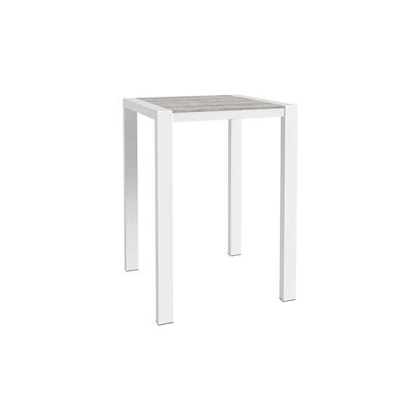 Stehtisch Algarve weiß/Aspen Altholz L80*B80*H110 cm mieten