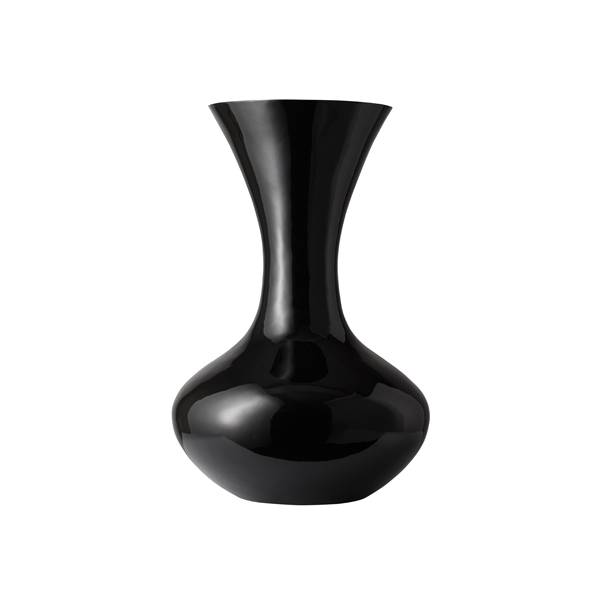 Rosali Fiberglas Vase schwarz Ø66 H100 cm mieten
