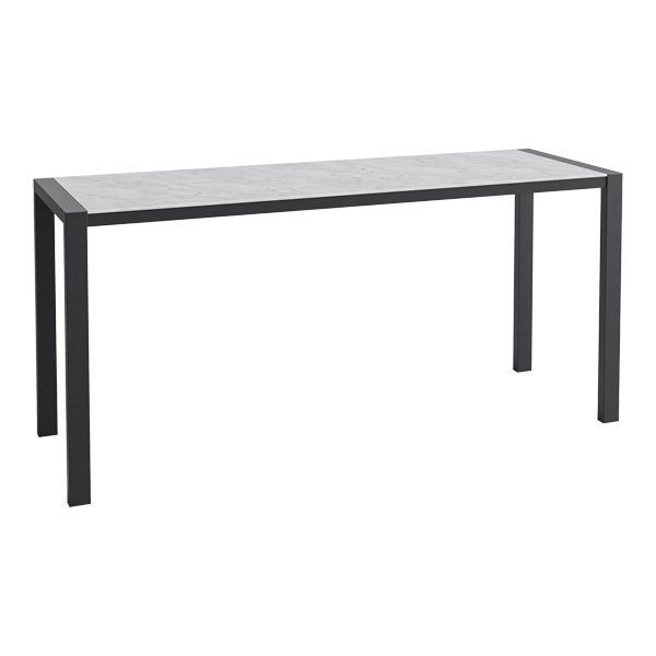 Stehtisch Algarve schwarz/Volterra weiß L240*B80*H110 cm mieten