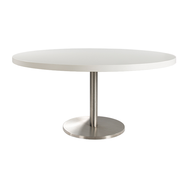 Dinnertisch Ibiza weiß Ø160 H76 cm mieten