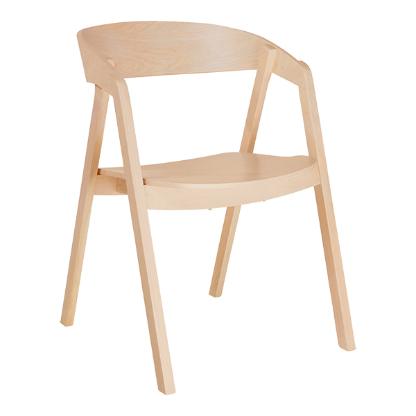 Holzstuhl Varberg eiche weiß B55*T60*H80 SH45 cm mieten