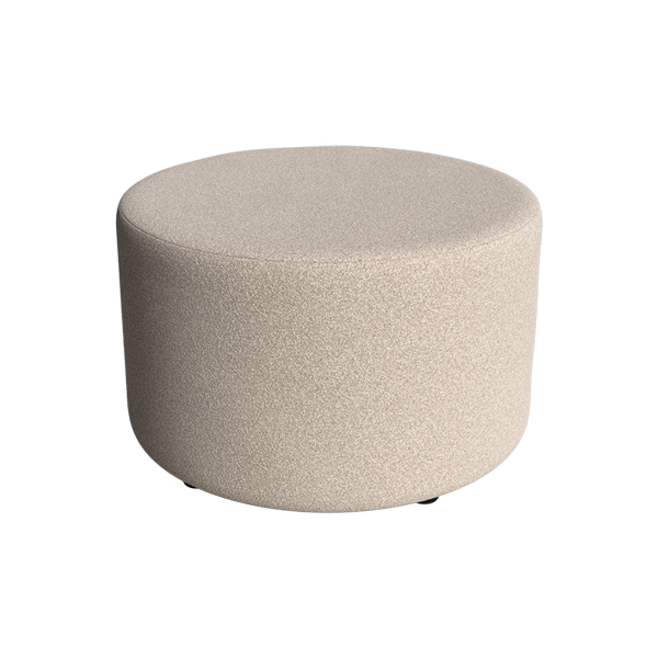 Lounge-Hocker beige Deauville bouclé Ø70*H41 cm mieten