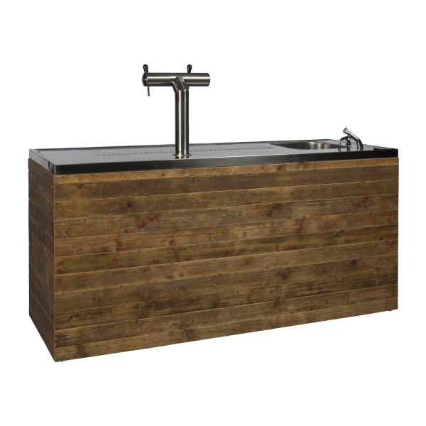 Biertheke Bornholm L200*T70*H95 cm mit CNS Deckblatt mieten