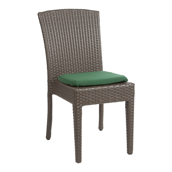 Dinnerstuhl Curacao mit Sitzkissen grün B46 SH45 cm mieten