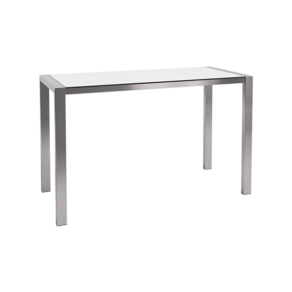 Stehtisch Algarve Edelstahl/weiß L180*B80*H110 cm mieten