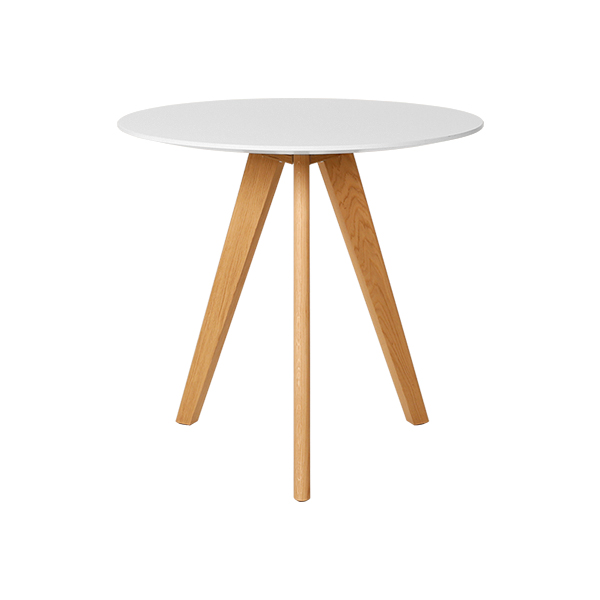 Bistrotisch Halmstad mit Tischplatte weiß Ø70 H76 cm mieten