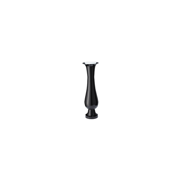 Rococo Vase schwarz Drip Ø7 H25 cm mieten