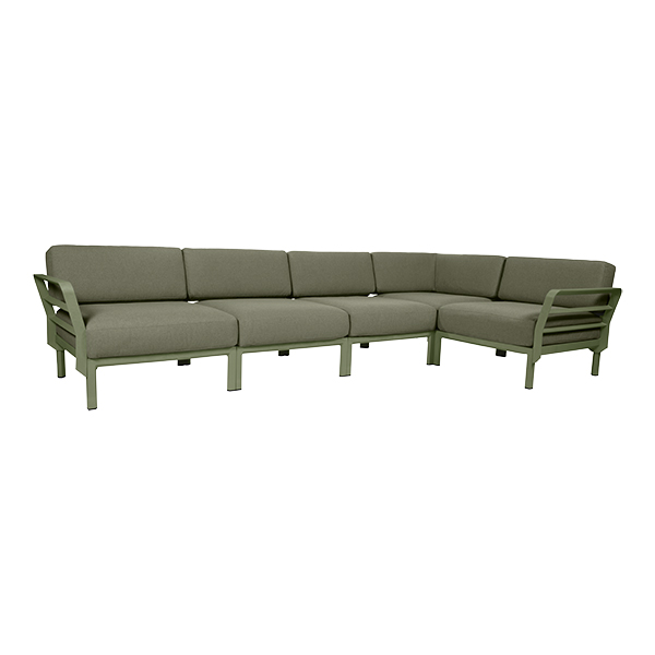 Loungesofa 5-Sitzer Maximo green Kissensatz cactus green mieten