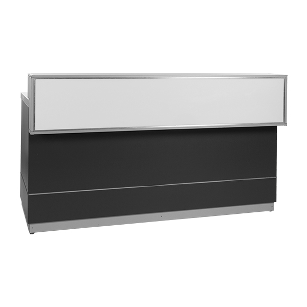 Theke anthrazit L200*T83*H115 cm mit Deckblatt silbergrau mieten