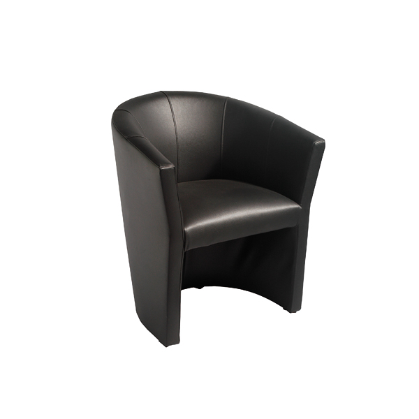 Clubsessel schwarz Kunstleder B67*T60*H75 SH47 cm mieten