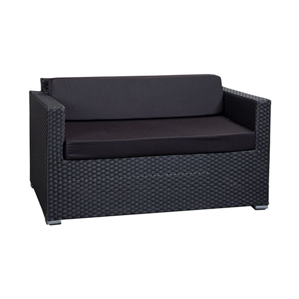 Bank Jamaica mit Solid Kissensatz schwarz mieten
