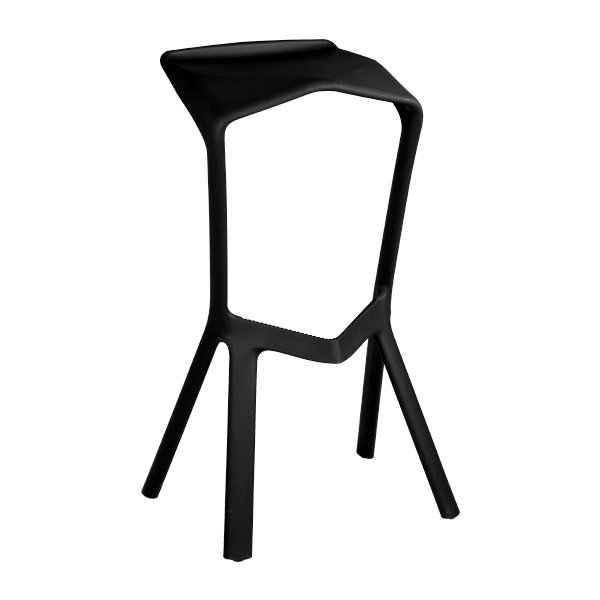 Barhocker Miura schwarz B47*T40*H81 cm SH78 cm mieten