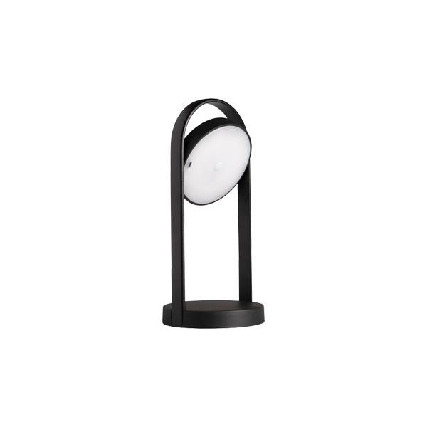 Akku Tischleuchte Giravolta small schwarz touch mieten