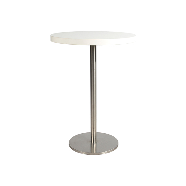 Stehtisch Ibiza weiß Ø80 H110 cm mieten