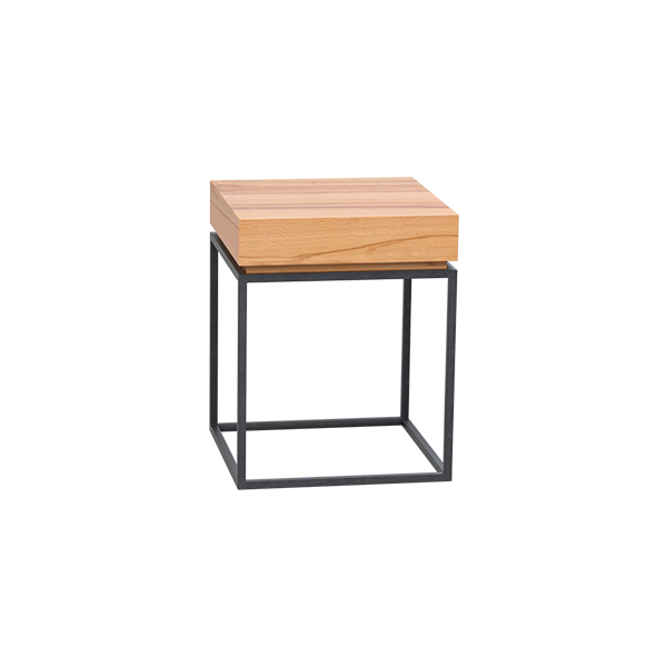 Zinzo coffee table schwarz mit Massif Sylt 40*40*H50 cm mieten