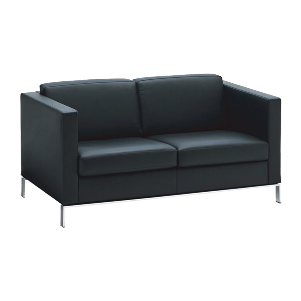 Sofa Foster 500 Yachtleder schwarz B150*T80*H73 SH43 cm mieten