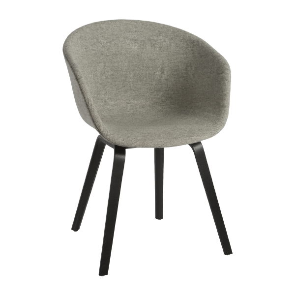Armlehnstuhl About a Chair AAC 23 gepolstert grau/schwarz mieten