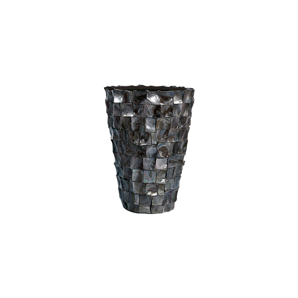 Ocean Shell Vase 70 schwarz Ø48 H70 cm mieten