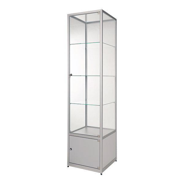 Glasvitrine Roma beleuchtet 230V 50*50*H200 cm mieten