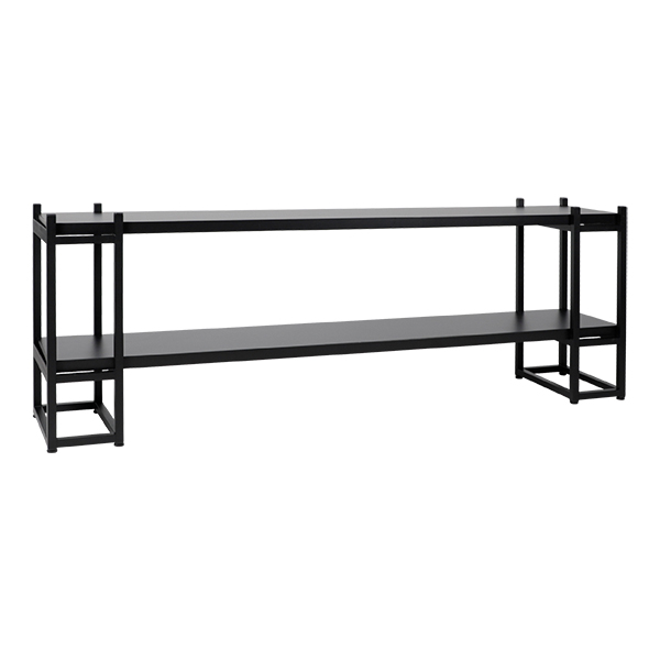 Sideboard Malta schwarz mit 2 Böden L200*T43*H72 cm mieten
