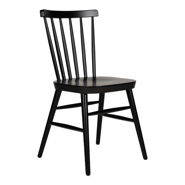 Holzstuhl Solberg schwarz B42*T50*H84 cm SH46 cm mieten