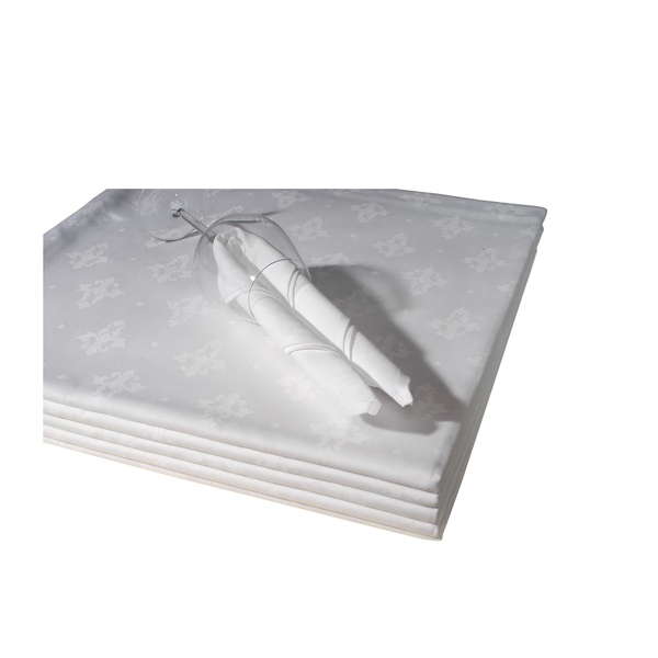 Tischdecke Classic weiß Lilienmotiv 170*170 cm mieten