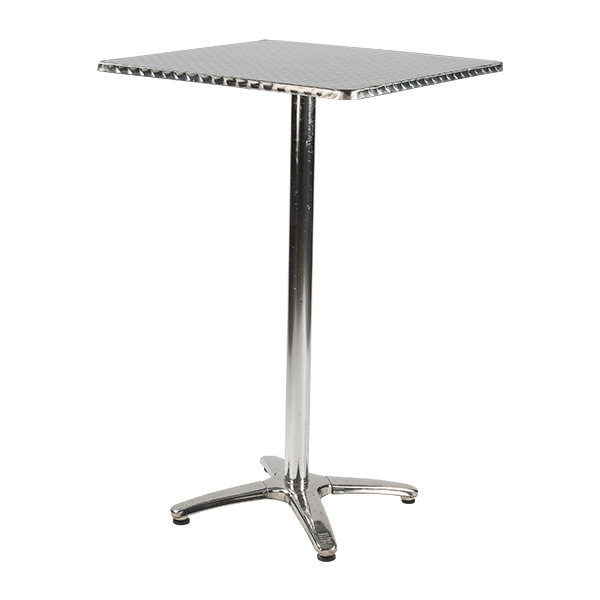 Stehtisch Porto Aluminium Inox Aluminium 70*70*H110 cm mieten