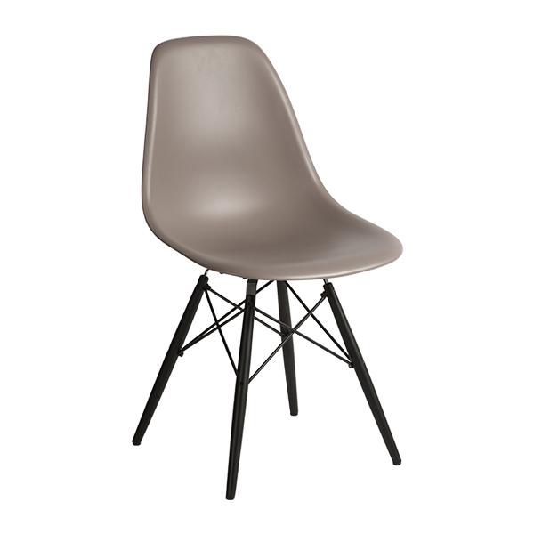 DSW Chair Ahorn schwarz Sitz mauve-grau mieten
