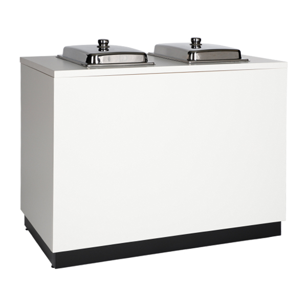 Buffet Basic weiß Front niedrig weiß. Deckbl. 2 Ausschnitte mieten