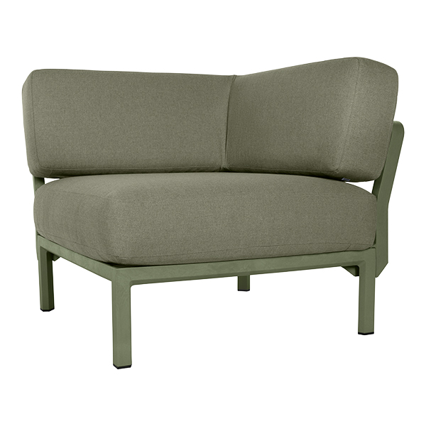 Lounge Eckelement Maximo green mit Kissensatz cactus green mieten
