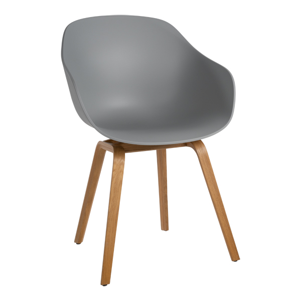 Armlehnstuhl About a Chair AAC 222 concrete grey/eiche mieten