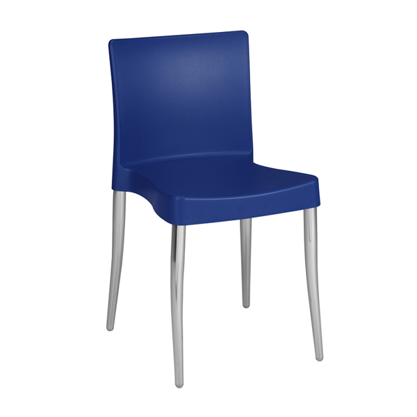 Stuhl Düsseldorf blau B43*T48,5*H78 SH46 cm mieten