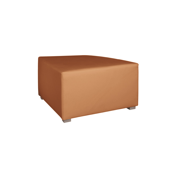 Lounge-Hocker Dreieck Havanna karamell B70*T70*H41 cm mieten