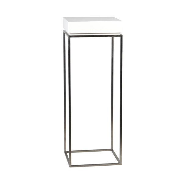 Zinzo Pedestal mit Massif weiß L40*B40*H110 cm mieten