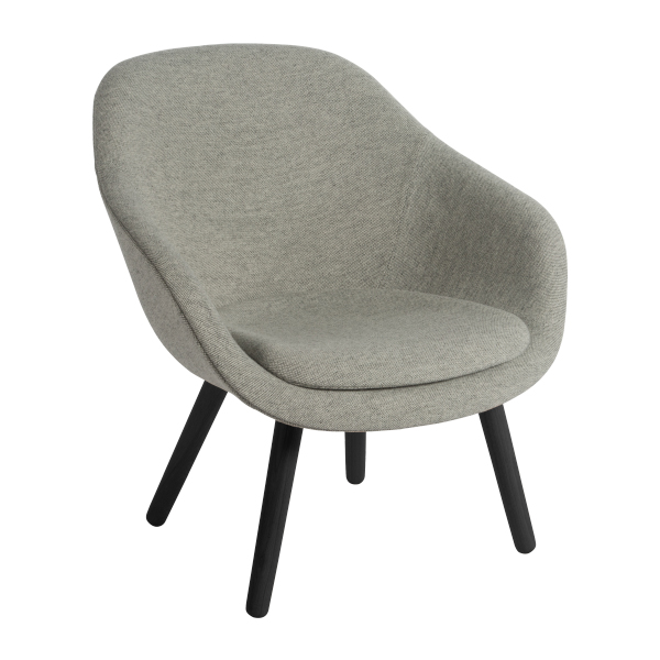 Sessel About a Lounge AAL 82 gepolstert grau/schwarz mieten